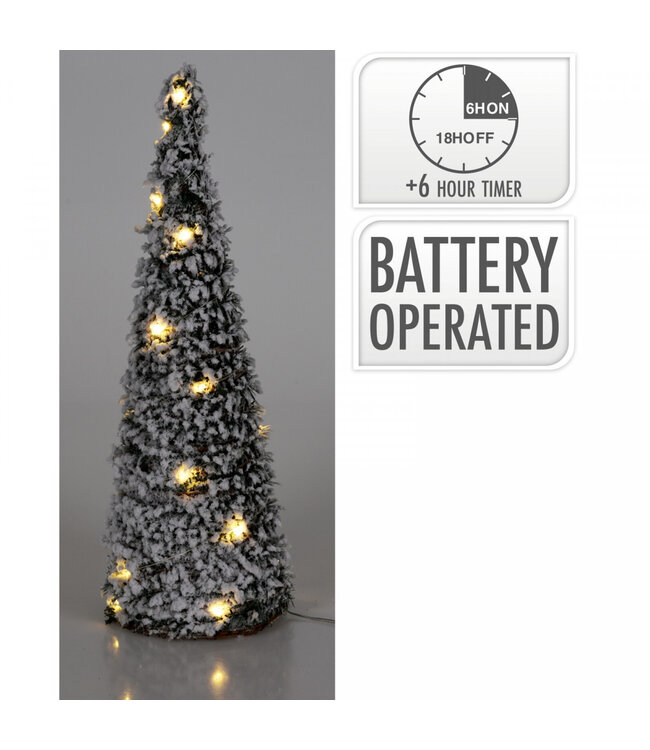 Kerst LED cone rotan 40cm 20L ( x 1 )