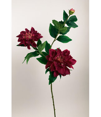 Silk Flowers by JJ dahlia | rood | 90 centimeter | Per stuk