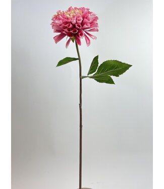 Silk Flowers by JJ Roze dahlia zijden bloem | Lengte  61 centimeter | Per stuk