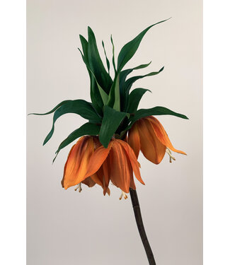 Silk Flowers by JJ keizerskroon | oranje | 73 centimeter | Per stuk