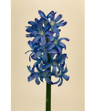 Silk Flowers by JJ hyacint | blauw | 27 centimeter | Per stuk