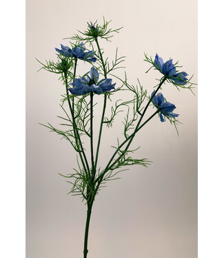 Silk Flowers by JJ juffertje in 't groen | blauw | 66 centimeter | Per stuk