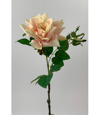 Silk Flowers by JJ Roze roos zijden bloem | Lengte 52 centimeter | Per stuk