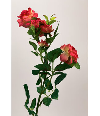 Silk Flowers by JJ Roze roos zijden bloem | Lengte 60 centimeter | Per stuk