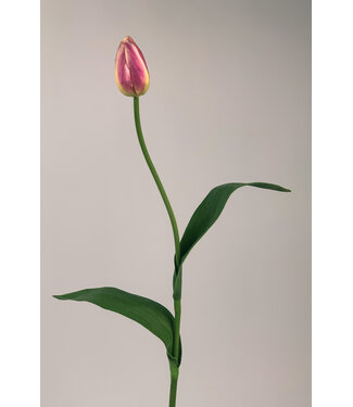 Silk Flowers by JJ Roze tulp zijden bloem | Lengte 60 centimeter | Per stuk