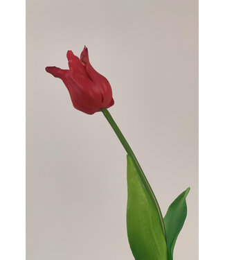 Silk Flowers by JJ Roze tulp zijden bloem | Lengte 40 centimeter | Per stuk