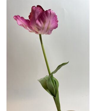 Silk Flowers by JJ Roze tulp zijden bloem | Lengte 45 centimeter | Per stuk