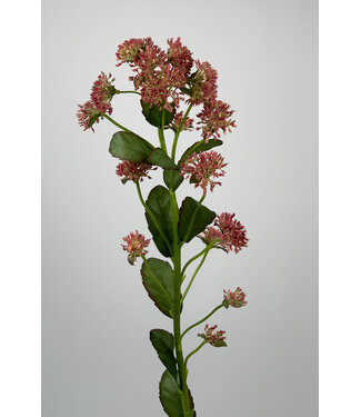 Silk Flowers by JJ sedum tak | roze | 88 centimeter | Per stuk