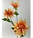 Oranje chrysant zijden bloem | Lengte 70 centimeter | Per 3 stuks te bestellen