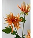 Oranje chrysant zijden bloem | Lengte 70 centimeter | Per 3 stuks te bestellen