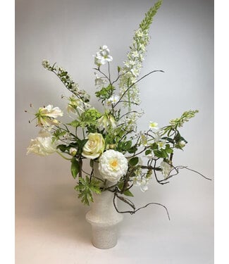 Silk Flowers by JJ boeket white lightning | wit