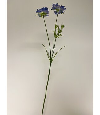 Silk Flowers by JJ scabiosa | blauw | 80 centimeter | Per stuk