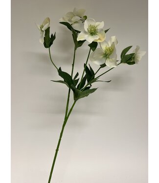 Silk Flowers by JJ helleborus | wit | 74 centimeter | Per stuk