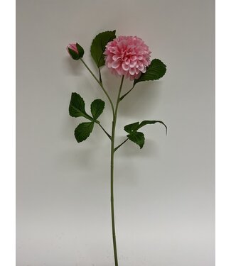 Silk Flowers by JJ dahlia | roze | 60 centimeter | Per stuk