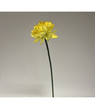 Silk Flowers by JJ lotus bloem | geel | 47 centimeter | Per stuk