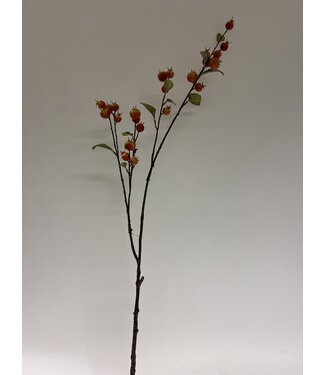 Silk Flowers by JJ granaatappel tak | oranje | 101 centimeter | Per stuk