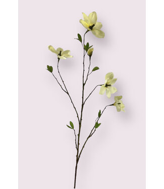 Silk Flowers by JJ magnolia tak | wit | 110 centimeter | Per stuk