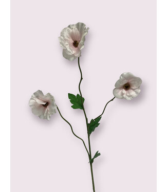 Silk Flowers by JJ Roze anemoon zijden bloem | Lengte 65 centimeter | Per stuk