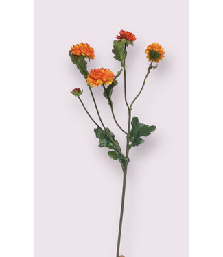 Silk Flowers by JJ aster | oranje | 68 centimeter | Per stuk