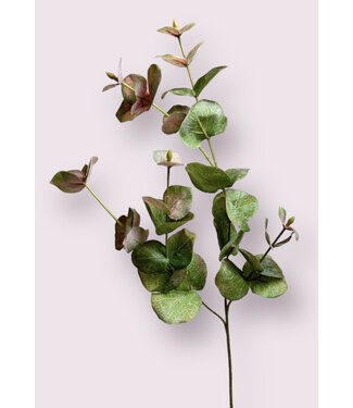 Silk Flowers by JJ eucalyptus | groen roze | 75 centimeter | Per stuk