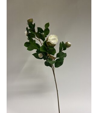 Silk Flowers by JJ camelia in knop | wit | 70 centimeter | Per stuk