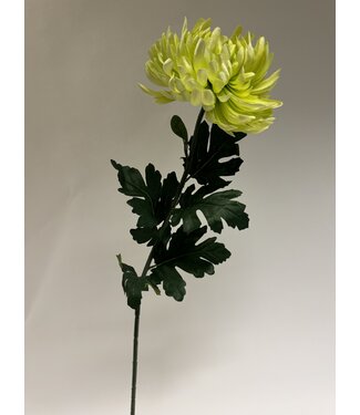 Silk Flowers by JJ chrysant xl | groen | 90 centimeter | Per stuk