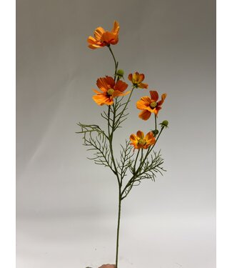 Silk Flowers by JJ cosmea | oranje | 72 centimeter | Per stuk