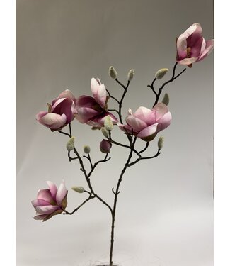 Silk Flowers by JJ magnolia | roze | 80 centimeter | Per stuk