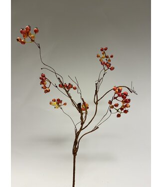 Silk Flowers by JJ bessentak | perzik | 55 centimeter | Per stuk