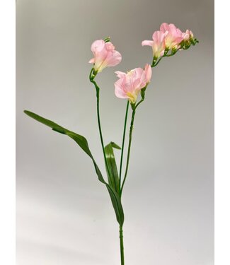 Silk Flowers by JJ freesia| roze | 60 centimeter | Per stuk