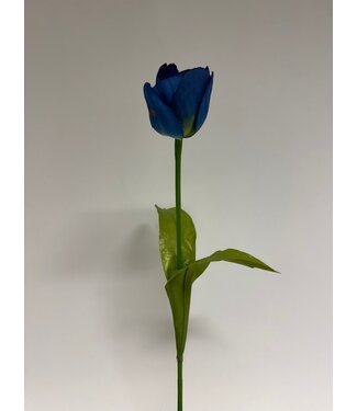 Silk Flowers by JJ tulp | blauw | 53 centimeter | Per stuk