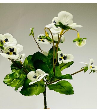 Silk Flowers by JJ viooltjes bundel | cream | 20 centimeter | Per stuk