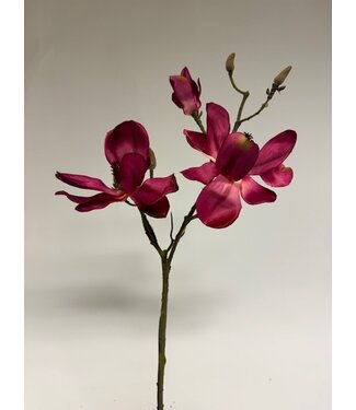 Silk Flowers by JJ magnolia | fuchsia | 60 centimeter | Per stuk