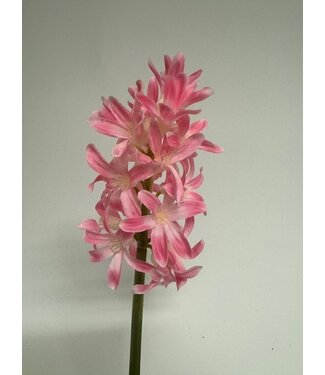 Silk Flowers by JJ hyacint | roze | 27 centimeter | Per stuk