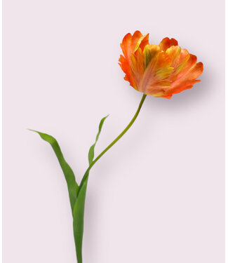 Silk Flowers by JJ tulp | roze oranje | 62 centimeter | Per stuk