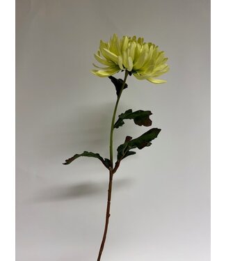 Silk Flowers by JJ chrysant | groen | 60 centimeter | Per stuk