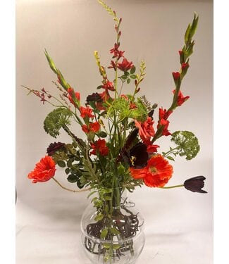 Silk Flowers by JJ boeket cordoba | rood groen