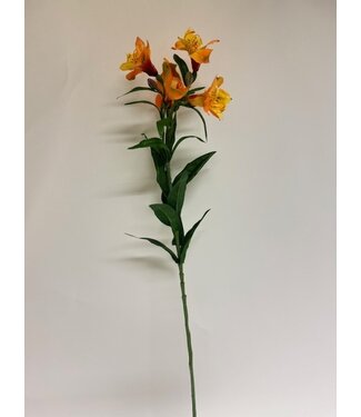 Silk Flowers by JJ alstroemeria | oranje| 75 centimeter | Per stuk