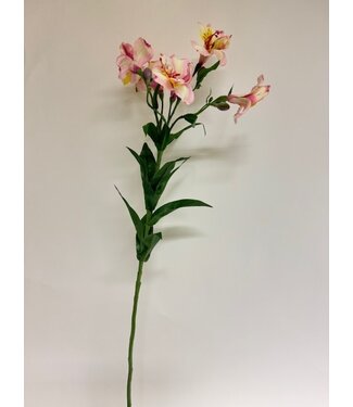 Silk Flowers by JJ alstroemeria | licht roze| 75 centimeter | Per stuk