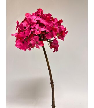 Silk Flowers by JJ hortensia | hard roze | 50 centimeter | Per stuk