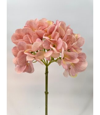 Silk Flowers by JJ hortensia | licht roze | 50 centimeter | Per stuk