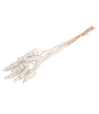 LDD Cane cone 10pc white misty | Per 30 stuks