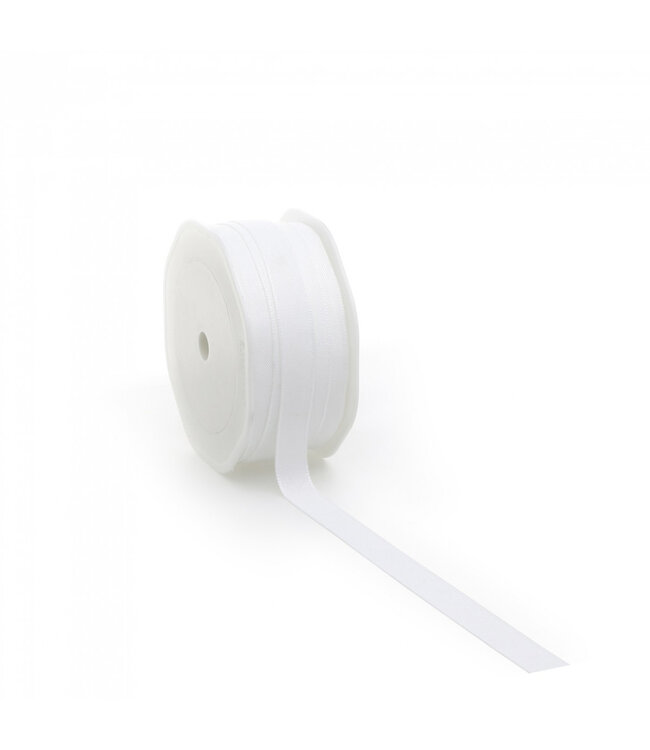 Weißes Texturband | 12 Millimeter breit | Länge 20 Meter | Pro Stück bestellbar