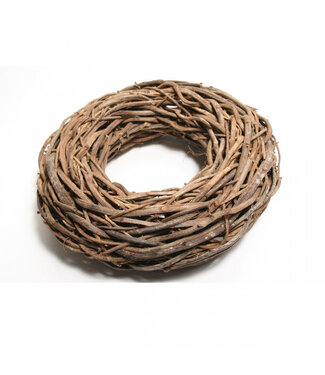 4A Brown rattan wreath | Diameter 48 centimetres | Per piece