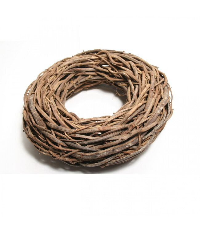 Couronne en rotin marron | Diamètre 48 centimètres | Commande par pièce