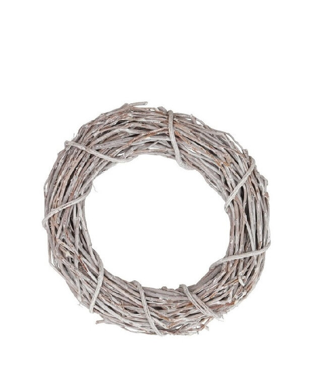 Couronne de saule Pinune gris naturel | Diamètre 30 centimètres | Disponible à l'unité