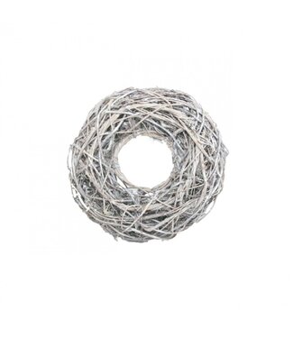 4A Couronne de racines de vigne gris blanc | Diamètre 48 centimètres | Par pièce