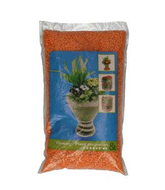 4A Orange gravel decoration | Gravel diameter 2-3 millimetres | Weight 5 kilograms | Per piece