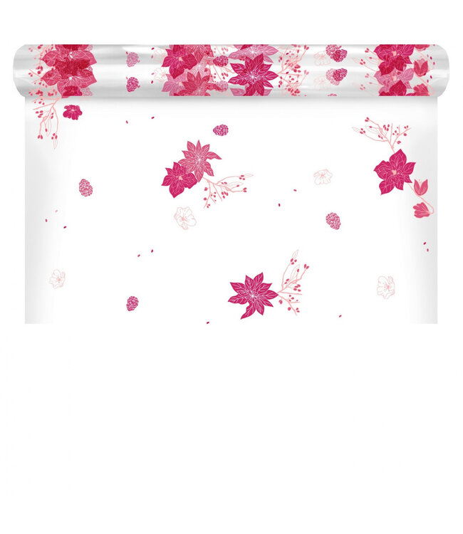 Pink spring foil on roll | 80 centimetres wide | Length 120 metres | Available to order per piece
