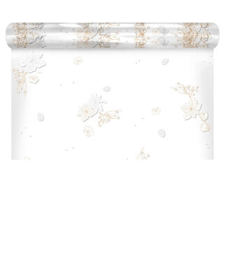 4A White spring foil on roll | 80 centimetres wide | Length 120 metres | Per piece
